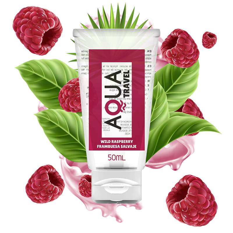 AQUA TRAVEL - WILD RASPBERRY FLAVOUR WATERBASED LUBRICANT - 50 ML AQUA TRAVEL - WILD RASPBERRY FLAVOUR WATERBASED LUBRICANT - 50 ML