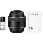 ARCWAVE - VOY MALE STROKER WITH 8 PRESSURE SETTINGS BLACK (10 ML LUBRICANT INCLUDED)
