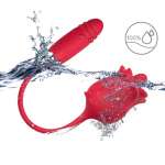 ARMONY - 3-IN-1 PINK, STIMULATOR, SUCTION AND UP&DOWN WITH RED TAIL