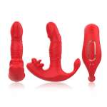 ARMONY - ANAL VIBRATOR PANTY C AND G-SPOT STIMULATOR REMOTE CONTROL RED