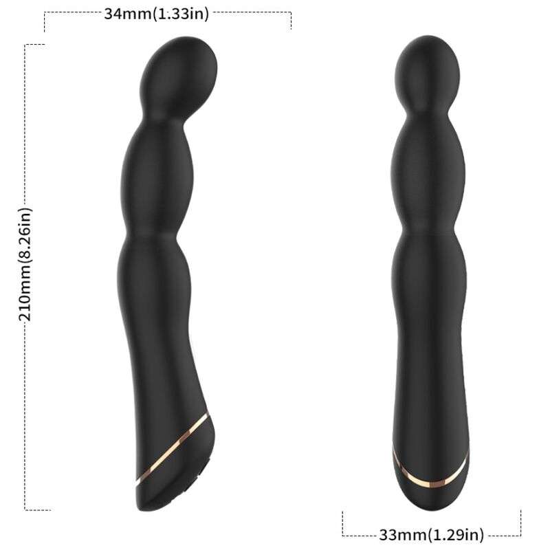 ARMONY - BAMBU VIBRATOR ADJUSTABLE BLACK ARMONY - BAMBU VIBRATOR ADJUSTABLE BLACK