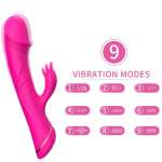ARMONY - DILDO VIBRATOR RABBIT SILICONE FUCHSIA