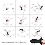 ARMONY - KYLIN FINGER VIBRATOR & ANAL PLUG REMOTE CONTROL BLACK