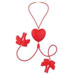 ARMONY - MAGNETIC NIPPLE CLAMPS WITH VIBRATION BUTTERFLY SHAPE RED