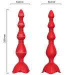 ARMONY - PINK VIBRATOR PAGODA & ANAL PLUG RED