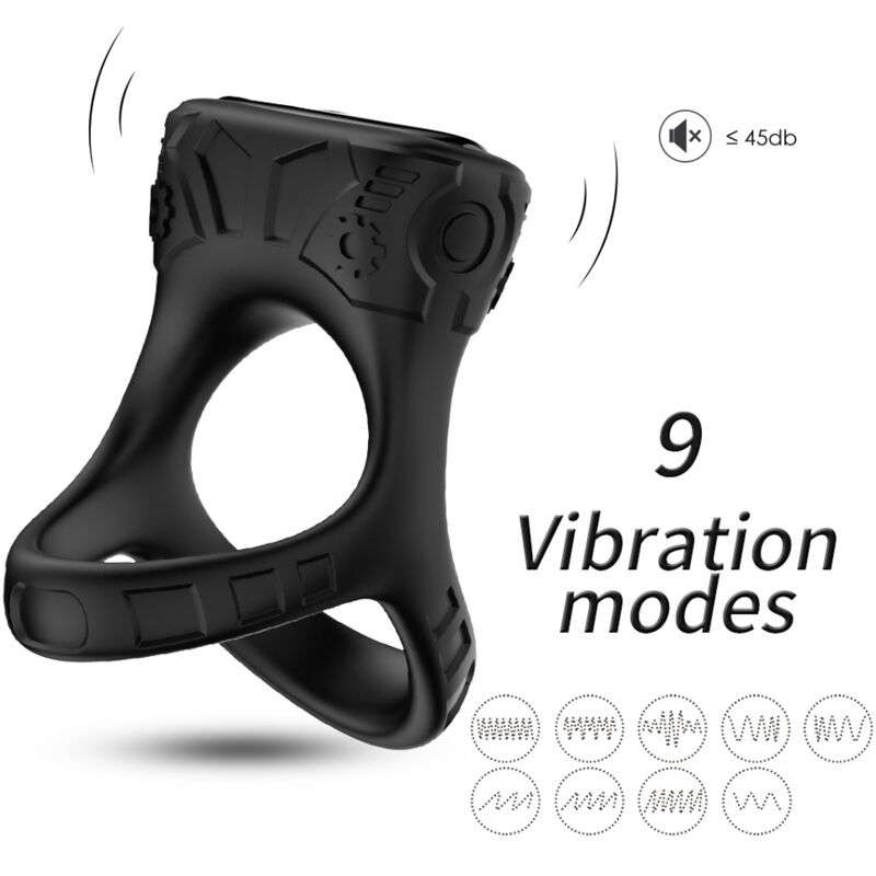 ARMONY - RING VIBRATOR & MULTIPOSITION BLACK ARMONY - RING VIBRATOR & MULTIPOSITION BLACK