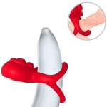 ARMONY - RING VIBRATOR HEART RED