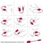 ARMONY - ROSELIP LICKING VIBRATING CLIT & VIBRATOR RED