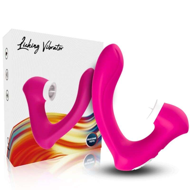 ARMONY - SECRETKISS LICKING VIBRATING CLIT & VIBRATOR CURVED FUCHSIA ARMONY - SECRETKISS LICKING VIBRATING CLIT & VIBRATOR CURVED FUCHSIA