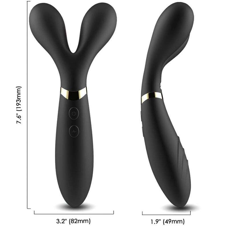 ARMONY - Y-WAND MASSAGER & VIBRATOR DOUBLE HEAD BLACK ARMONY - Y-WAND MASSAGER & VIBRATOR DOUBLE HEAD BLACK