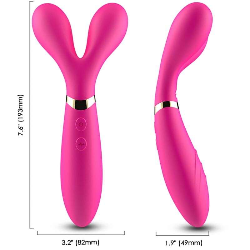ARMONY - Y-WAND MASSAGER & VIBRATOR DOUBLE HEAD FUCHSIA ARMONY - Y-WAND MASSAGER & VIBRATOR DOUBLE HEAD FUCHSIA