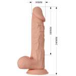 BAILE - BEAUTIFUL ENCOUNTER BURAQ FLEXIBLE REALISTIC DILDO 24 CM NATURAL