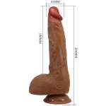 BAILE - BEAUTIFUL WILKS 5 SETTING REALISTIC VIBRATOR 25 CM MULATO