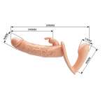 BAILE - CHARLOTTE HOLLOW DOUBLE PENETRATION STRAP-ON FLESH