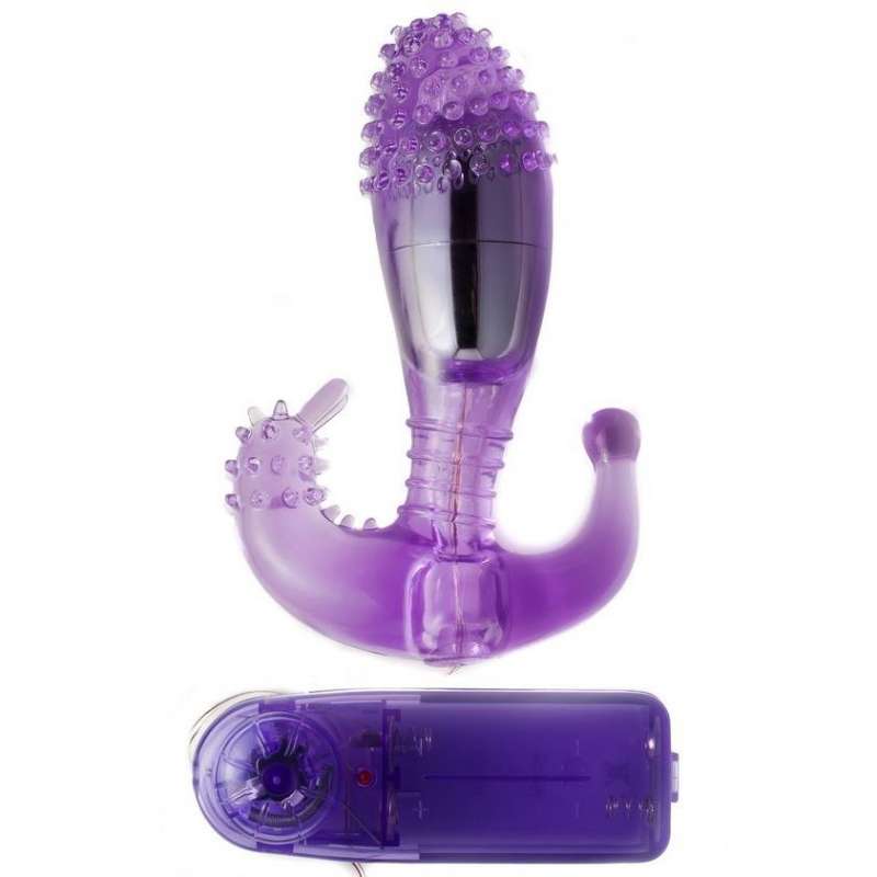 BAILE - LILAC VAGINAL AND ANAL STIMULATOR WITH VIBRATION BAILE - LILAC VAGINAL AND ANAL STIMULATOR WITH VIBRATION