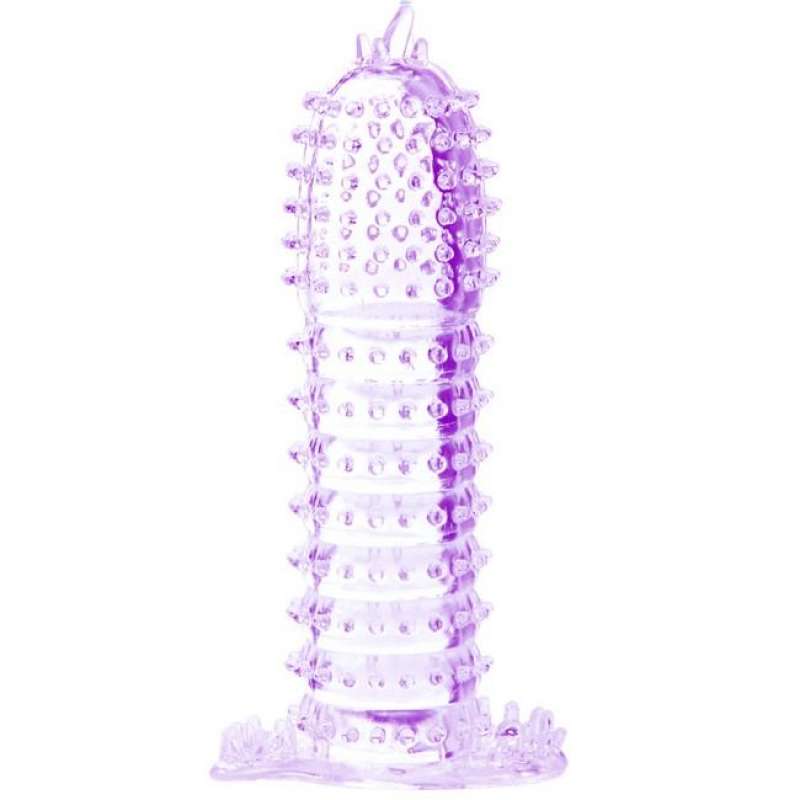 BAILE - PENIS SHEATH WITH STIMULATING POINTS PURPLE 14 CM BAILE - PENIS SHEATH WITH STIMULATING POINTS PURPLE 14 CM