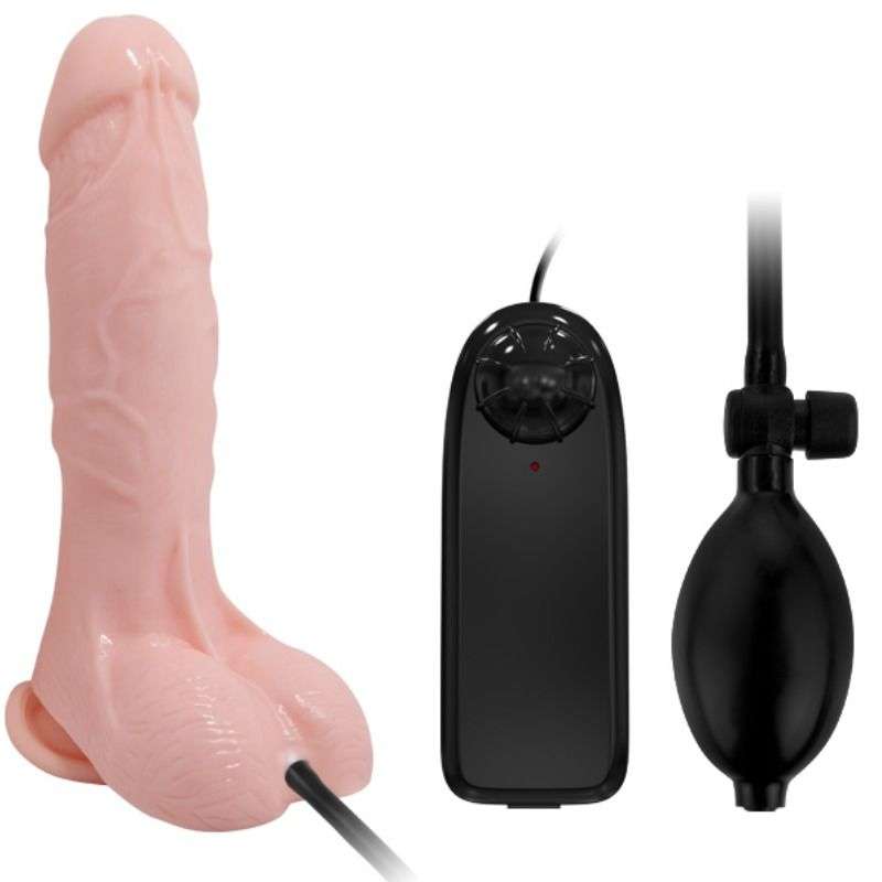 BAILE - REALISTIC VIBRATING AND INFLATABLE DILDO 18.8 CM BAILE - REALISTIC VIBRATING AND INFLATABLE DILDO 18.8 CM