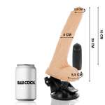 BASECOCK - REALISTIC NATURAL REMOTE CONTROL VIBRATOR WITH TESTICLES 20 CM -O- 4 CM