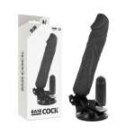 BASECOCK - REALISTIC VIBRATOR REMOTE CONTROL BLACK 20 CM -O- 4 CM