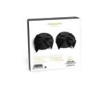 BIJOUX INDISCRETS - BURLESQUE SHINY NIPPLE COVERS WITH BOW