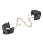 BIJOUX INDISCRETS - DÃSIR MÃTALLIQUE BLACK METAL MESH HANDCUFFS