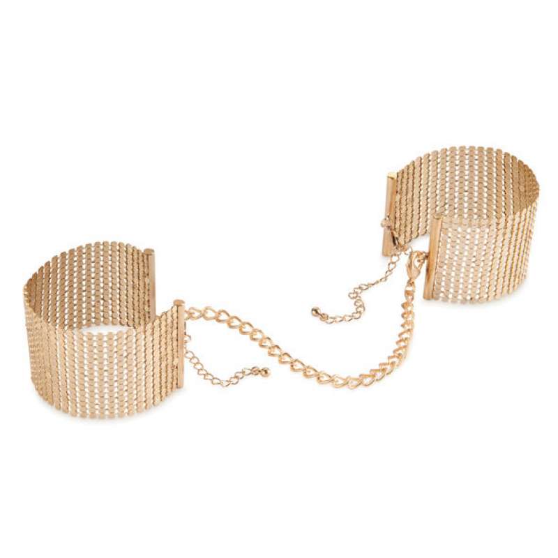 BIJOUX INDISCRETS - DÃSIR MÃTALLIQUE GOLDEN METAL MESH HANDCUFFS BIJOUX INDISCRETS - DÃSIR MÃTALLIQUE GOLDEN METAL MESH HANDCUFFS
