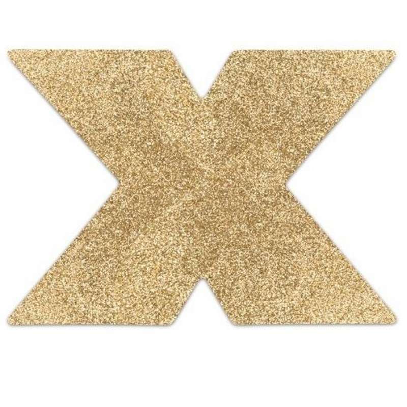 BIJOUX INDISCRETS - FLASH CROSS GOLD NIPPLE COVERS