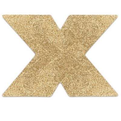 BIJOUX INDISCRETS - FLASH CROSS GOLD NIPPLE COVERS