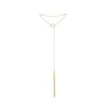 BIJOUX INDISCRETS - MAGNIFIQUE METAL NECKLACE WITH GOLDEN FRINGES
