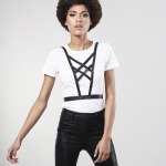 BIJOUX INDISCRETS - MAZE CROSSOVER HARNESS WITH BLACK NECKLINE