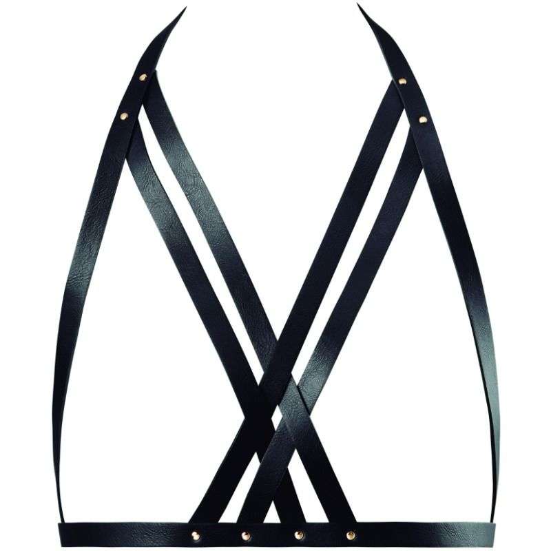 BIJOUX INDISCRETS - MAZE HALTER BRA HARNESS BLACK BIJOUX INDISCRETS - MAZE HALTER BRA HARNESS BLACK