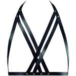 BIJOUX INDISCRETS - MAZE HALTER BRA HARNESS BLACK