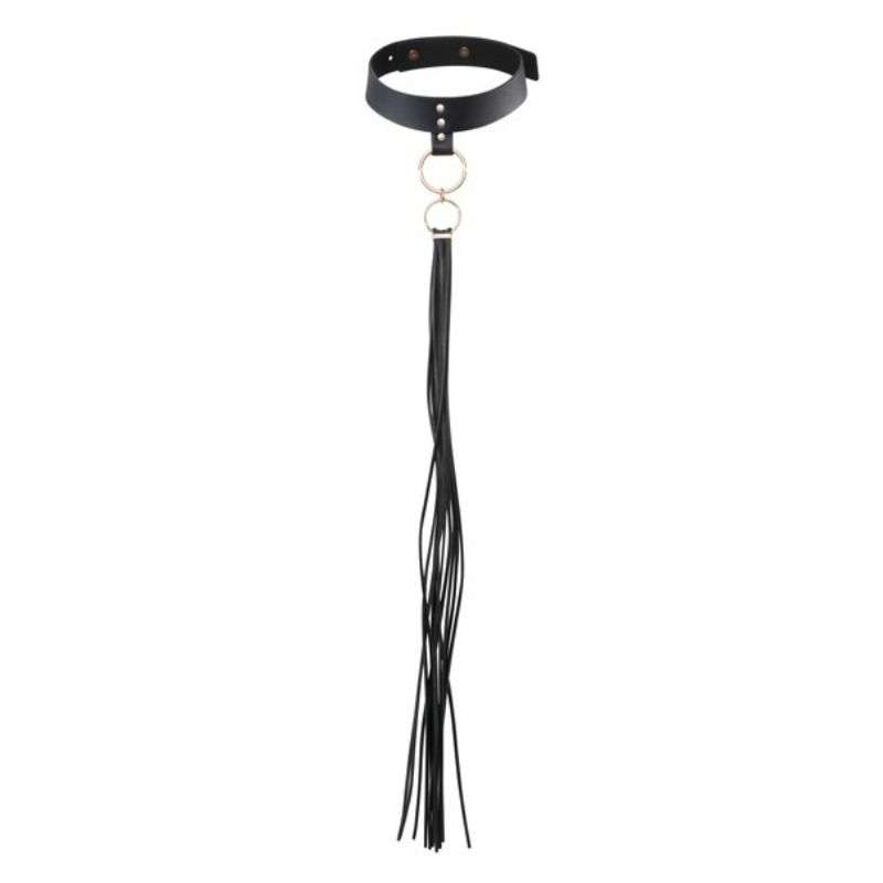 BIJOUX INDISCRETS - MAZE TASSEL CHOKER BLACK BIJOUX INDISCRETS - MAZE TASSEL CHOKER BLACK