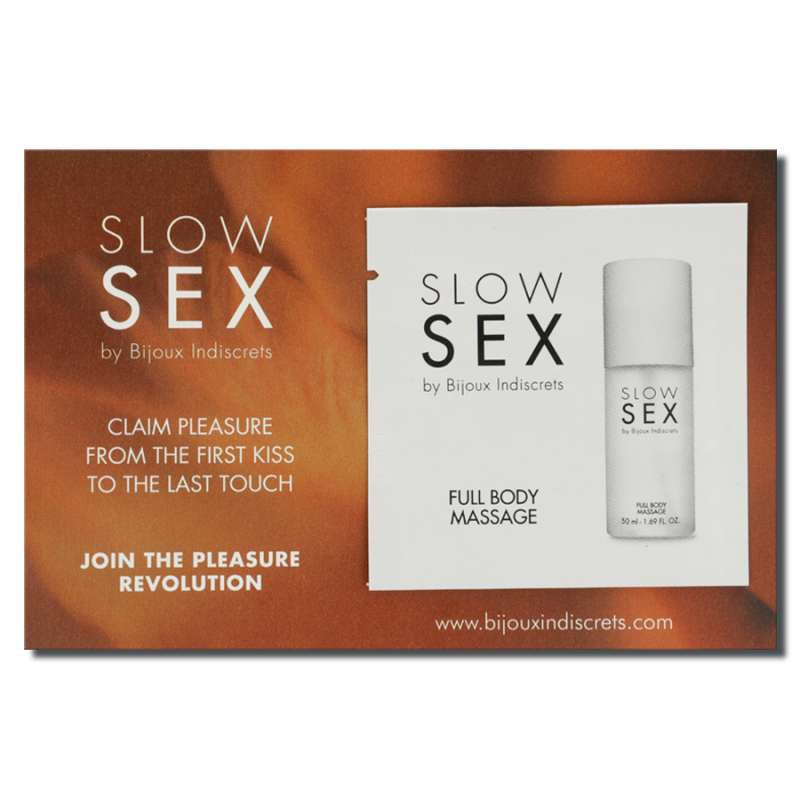 BIJOUX INDISCRETS - SLOW SEX FULL BODY MASSAGE MASSAGE GEL 2 ML BIJOUX INDISCRETS - SLOW SEX FULL BODY MASSAGE MASSAGE GEL 2 ML