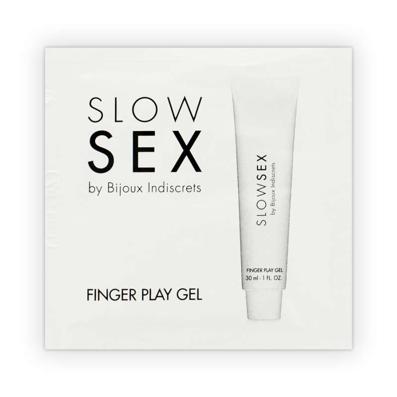 BIJOUX INDISCRETS - SLOW SEX MASSAGE GEL WITH FINGER PLAY SINGLE DOSE BIJOUX INDISCRETS - SLOW SEX MASSAGE GEL WITH FINGER PLAY SINGLE DOSE