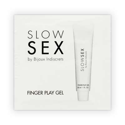 BIJOUX INDISCRETS - SLOW SEX MASSAGE GEL WITH FINGER PLAY SINGLE DOSE