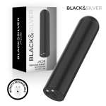 BLACK & SILVER - Jacob USB-ladattava värisevä pullavibraattori musta