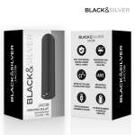 BLACK & SILVER - Jacob USB-ladattava värisevä pullavibraattori musta