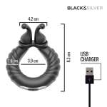 BLACK & SILVER - Neo ladattava paripeli-värinärengas musta