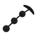 BLACK&SILVER - Harry anaali Rosary 3 silikoni Spheres 14 cm