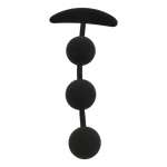 BLACK&SILVER - Harry anaali Rosary 3 silikoni Spheres 14 cm