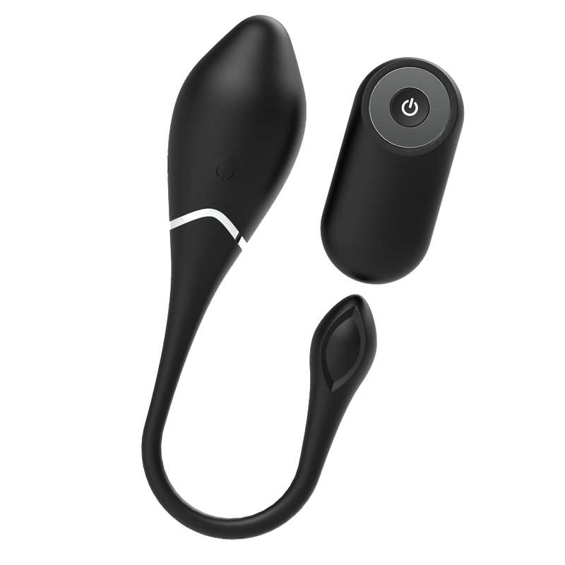 BLACK&SILVER - JENELL RECHARGEABLE VIBRATING EGG BLACK&SILVER - JENELL RECHARGEABLE VIBRATING EGG