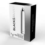 BLACK&SILVER - KAILAN 2 SILVER VIBRATING MAGNETIC BULLET