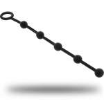 BLACK&SILVER - Korg anaali Rosary silikoni Initiation 21 cm