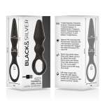 BLACK&SILVER - OZZY POWERFUL SILICONE ANAL PLUG