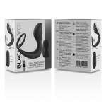 BLACK&SILVER - REMOTE CONTROL ANAL MASSAGER RECHARGEABLE SILICONE BLACK