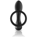 BLACK&SILVER - REMOTE CONTROL ANAL MASSAGER RECHARGEABLE SILICONE BLACK