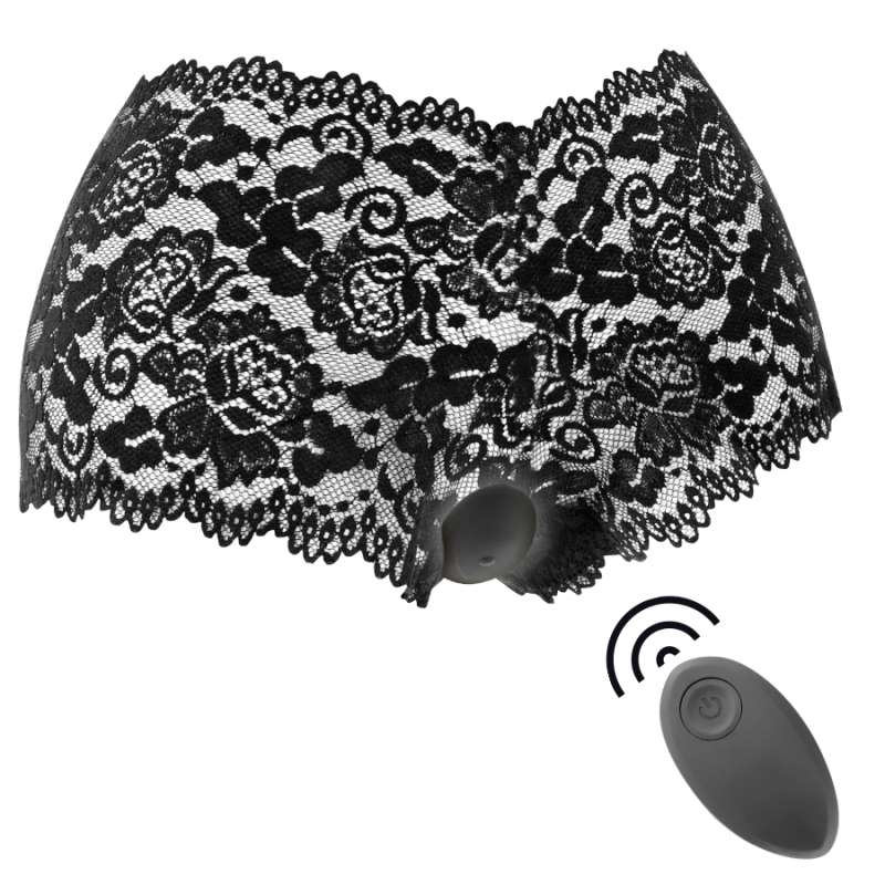 BLACK&SILVER - ZARA REMOTE CONTROL STIMULATOR WITH FREE PANTY BLACK&SILVER - ZARA REMOTE CONTROL STIMULATOR WITH FREE PANTY