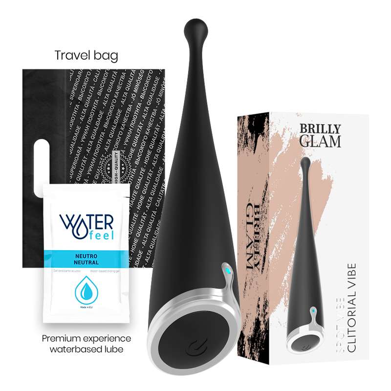 BRILLY GLAM - SPOT VIBE CLITORIAL BLACK BRILLY GLAM - SPOT VIBE CLITORIAL BLACK