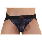 BURN - 006 JOCK SHINY BLUE / BLACK M
